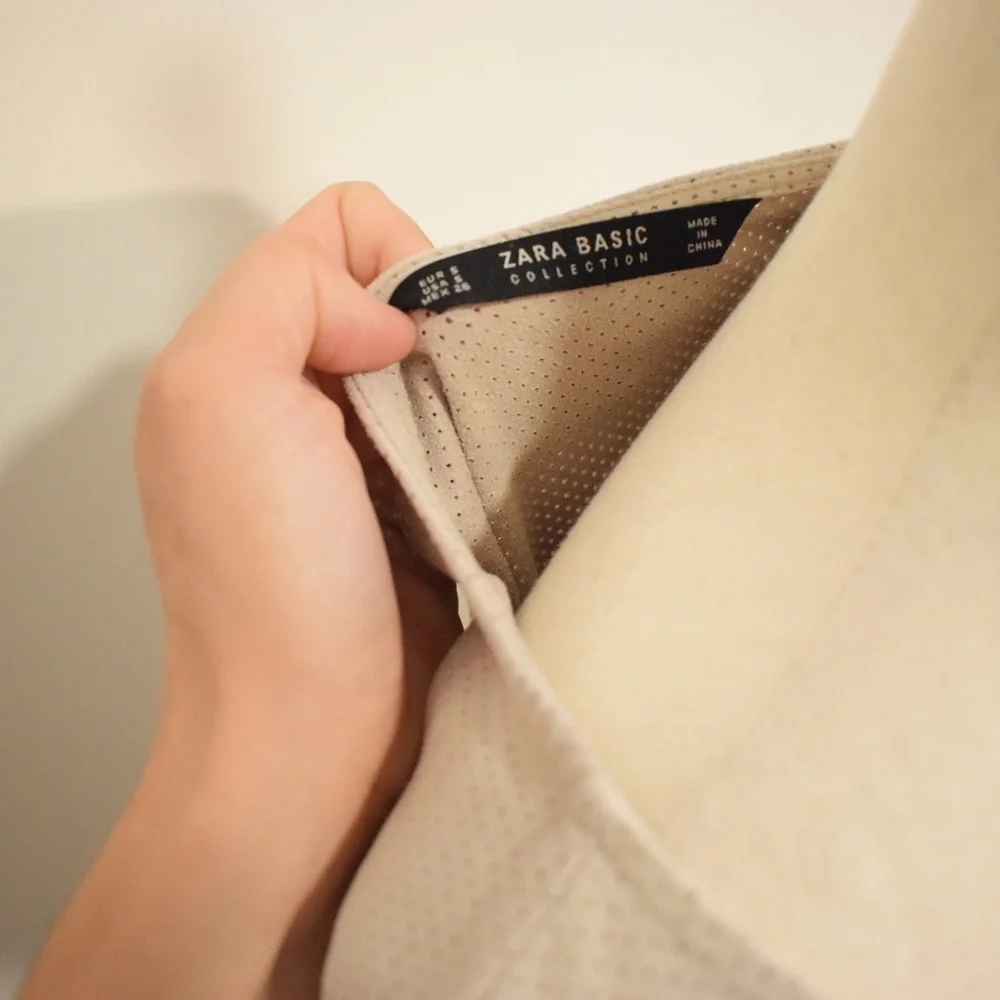 Zara Basic Faux Suede Shift - Picture 4 of 6